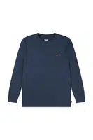 Dětské tričko s dlouhým rukávem Levi's LS GRAPHIC TEE SHIRT tmavomodrá barva, 9EC706