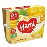 HAMI První lžička 100% ovoce Jablko a banán od 4.měsíce 4 x100 g