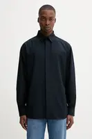 Košile Iceberg pánská, tmavomodrá barva, relaxed, s klasickým límcem, G110 5257