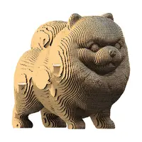 3D puzzle Cartonic Pomeranian 16 x 14 x 10 cm béžová barva