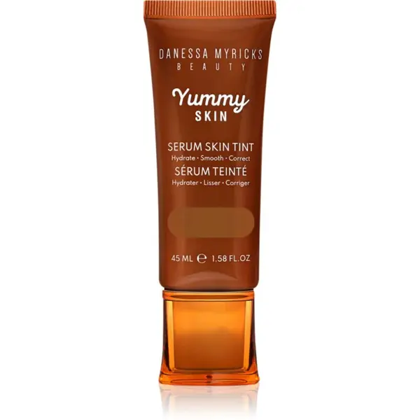 Danessa Myricks Beauty Yummy Skin Serum Skin Tint hydratační make-up s vyhlazujícím účinkem odstín 13 - Dark Skin with Warm Golden Undertones 45 ml