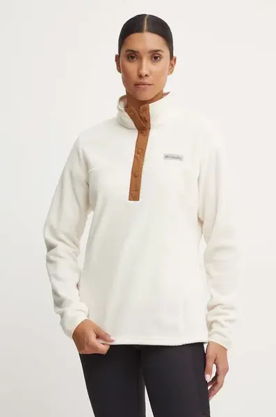 Sportovní mikina Columbia Benton Springs béžová barva, 2085651