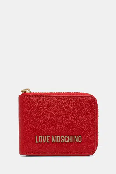 Peněženka Love Moschino dámská, červená barva, JC5639PP1NLD0500