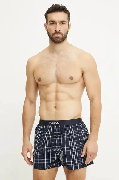 Bavlněné boxerky BOSS 2P Boxer Shorts EW 2-pack