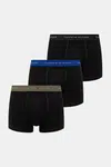Boxerky Tommy Hilfiger 3-pack pánské, černá barva, UM0UM02763