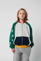Dětská bavlněná mikina Bobo Choses šedá barva, vzorovaná, 225AC052