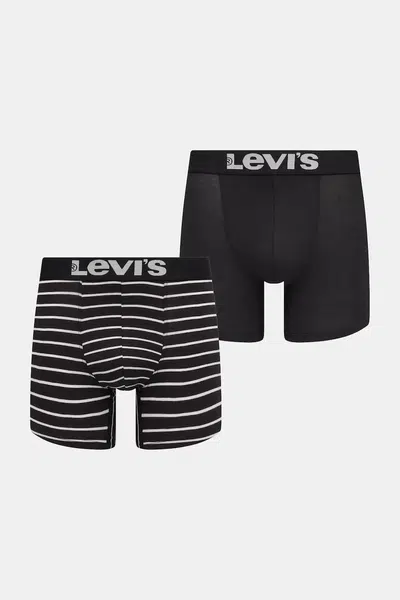 Boxerky Levi's (2-pack) 37149.0212-jetblack