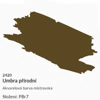 Akvarelová barva Umton 2,6ml – 2420 umbra přírodní