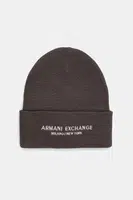 Čepice Armani Exchange hnědá barva, XM001637 AF16950