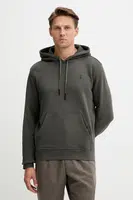 Bavlněná mikina Trussardi pánská, zelená barva, s kapucí, hladká, G8078000031N