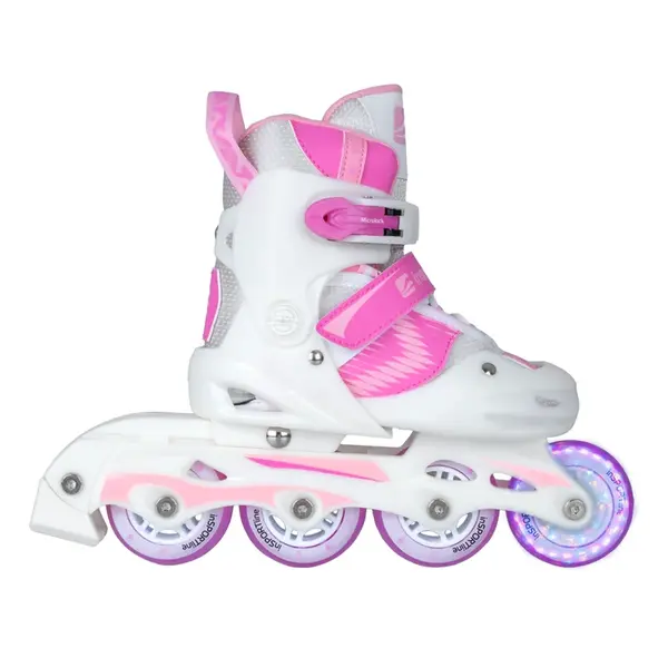 Dětské kolečkové brusle inSPORTline Caneto s předními LED kolečky S (31-34)