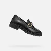 Černé dámské mokasíny Geox Walk Pleasure - Dámské