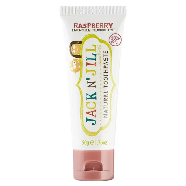 JACK N' JILL přírodní zubní pasta Organic MALINA 50 g, Určeno pro: Děti