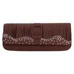 Elegantní dámské psaníčko Lea - hnědá