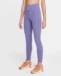 Nike One Big Kids (Girls) Dri-FIT High-Waisted Leggings L