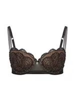 LASCANA Podprsenka  svetlohnedá / čierna