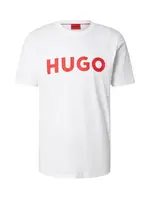 HUGO Tričko 'Dulivio'  červená / biela