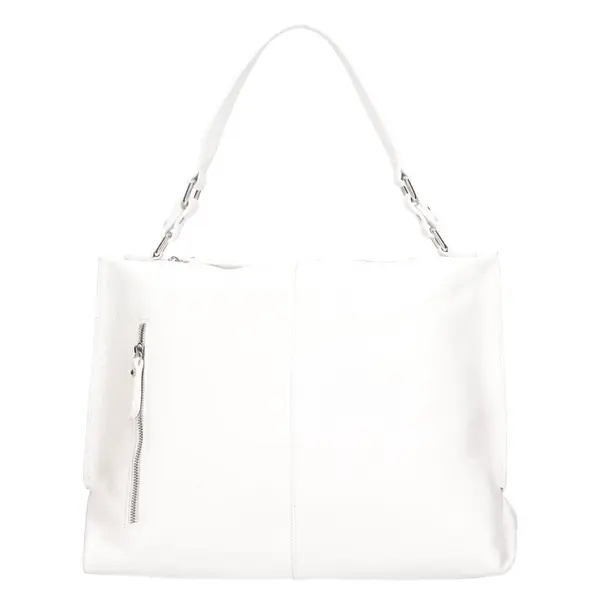 Dámská kožená kabelka Italia Gweny - bílá