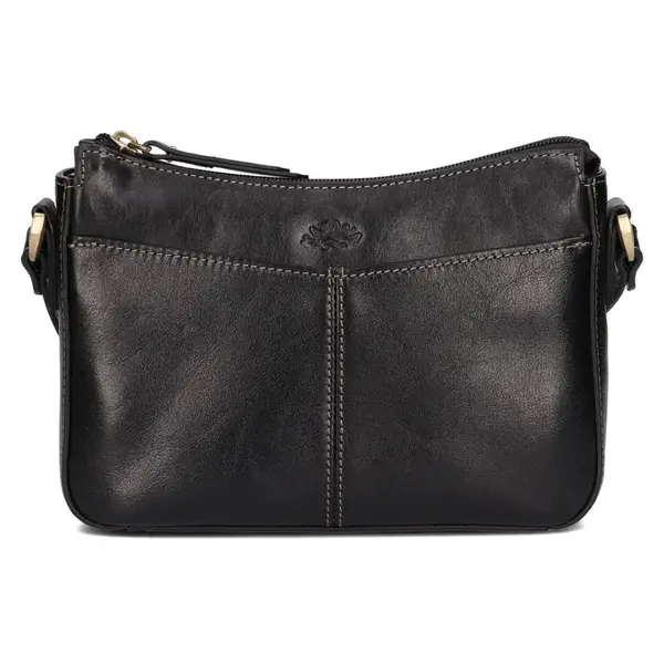 Kožená dámská crosbody kabelka Katana Mealla - černá