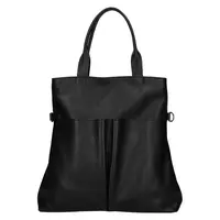 Dámská kožená kabelka Italia Ghita - černá