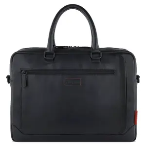 Pánská kožená taška na notebook Bugatti Casper - černá