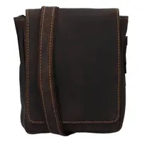 Pánska kožená taška cez rameno Greenwood Petr - hnedá