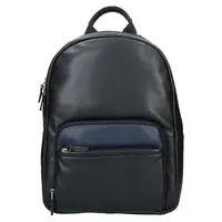 Pánsky kožený batoh Hexagona Lion - čierno-modrá