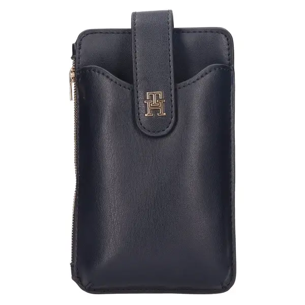 Dámska crossbody kabelka na telefón Tommy Hilfiger Janet - tmavo modrá