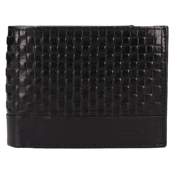 Pánska kožená peňaženka Lagen Silmao - čierna