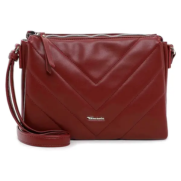 Dámska crossbody kabelka Tamaris Otylia - tmavo červená