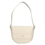 Dámska kožený kabelka Lagen Balanc - krémová