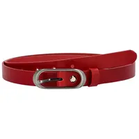 Dámský kožený opasek červený - PB Laimis 100