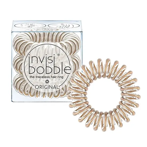 Spirálová gumička do vlasů Invisibobble Original Bronze Me Pretty - bronzová, 3 ks (IB-OR-MC10003-2)