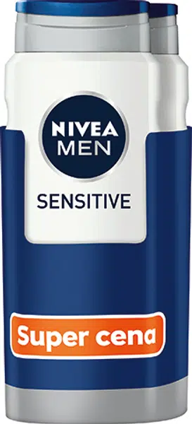 Nivea Sprchový gel pro muže Men Sensitive 2 x 500 ml
