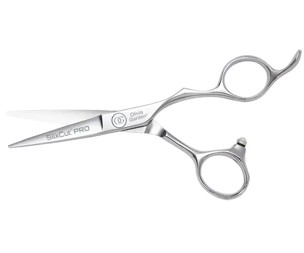 Kadeřnické nůžky Olivia Garden SilkCut® Pro Shear 5" - stříbrné (SI-PRO5.00) + dárek zdarma
