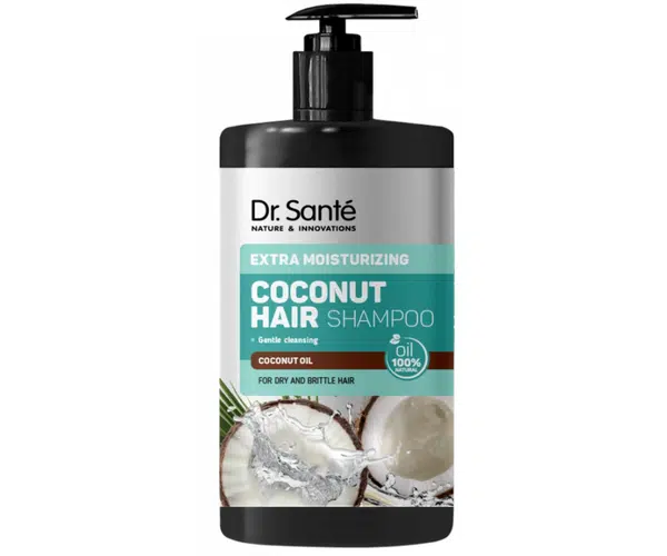 Hydratační šampon pro křehké a suché vlasy Dr. Santé Coconut - 1000 ml + dárek zdarma