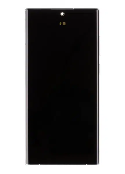 LCD + dotyk + přední kryt pro Samsung Galaxy S22 Ultra, phantom black ( Service Pack )