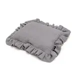 T-tomi BIO Mušelínový polštářek s volánkem Grey