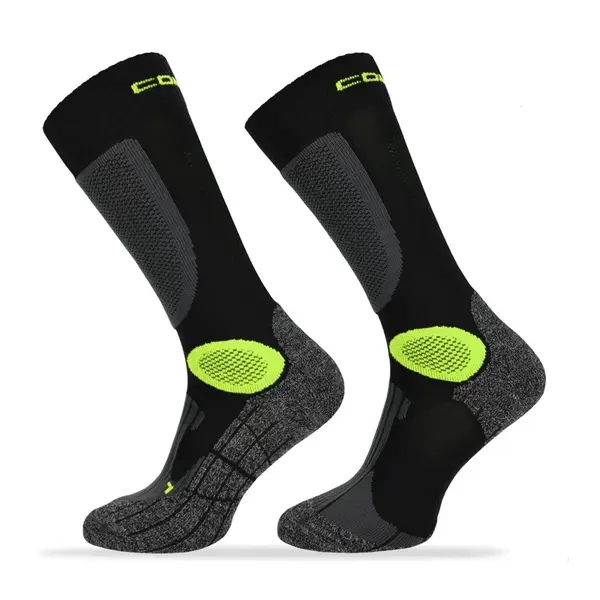 Motorkářské ponožky Comodo MTB2 Black Green 39-42