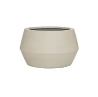 Květináč Harley Low, jemná béžová, více velkostí - Pottery Pots Velikost: S - ⌀ 36, v. 21,5 cm