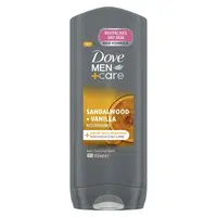 Dove Vyživující sprchový gel Men+Care Sandalwood & Vanilla (Body, Face & Hair Wash) 400 ml