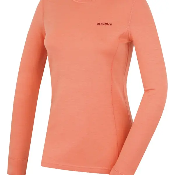 Husky Aron L XS, light orange Dámská merino mikina