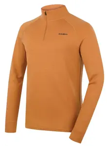 Husky Aron Zip M M, mustard Pánská merino mikina