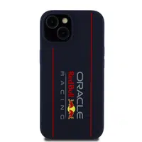 Zadní kryt Red Bull Silicone Vertical Logo MagSafe pro Apple iPhone 15, navy