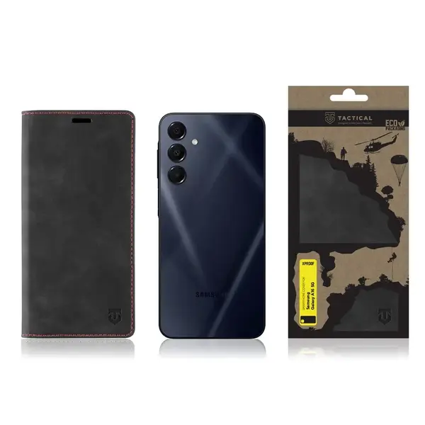 Flipové pouzdro Tactical Xproof pro Samsung Galaxy A16 5G, black hawk