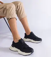 Gemre Black women's sporty sneakers Imperio