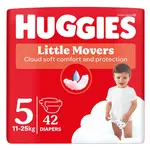 Huggies Little Movers 5 11-25 kg jednorázové plenky 42 ks