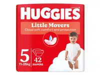 Huggies Little Movers 5 11-25 kg jednorázové plenky 42 ks