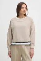 Mikina Pepe Jeans REESE dámská, béžová barva, hladká, PL581480
