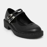 Polobotky Koi Footwear Vagar Safety Pin Tale Mary Janes dámské, černá barva, na platformě, SWA-22